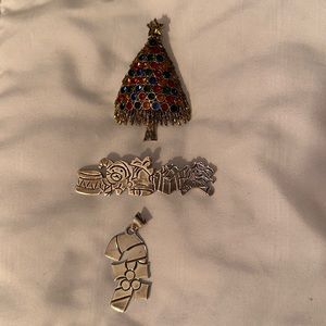 Silver Christmas Jewelry Bundle (3)